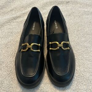 Size 11 WW TORRID black loafers